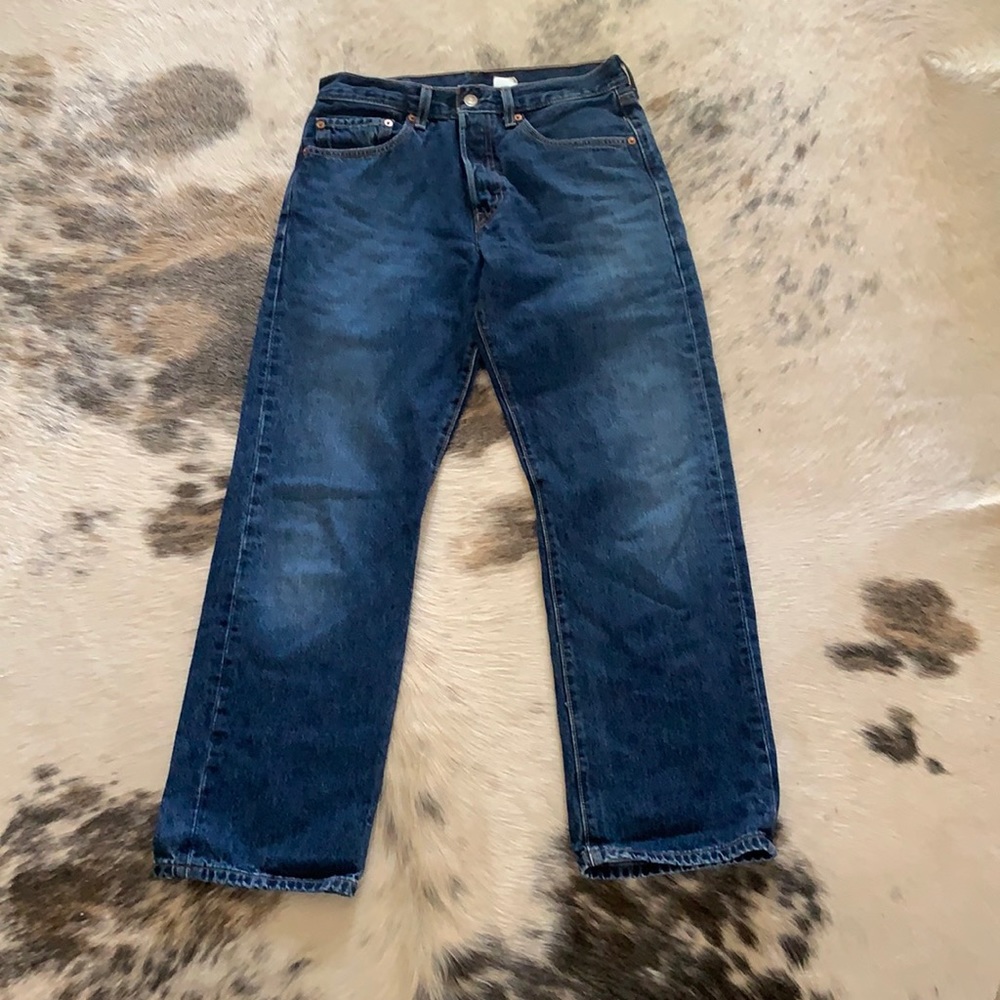 Vintage Levi’s 501 Straight-Leg Non-Stretch 100% Cotton Denim Jeans W31 L30 - Picture 3 of 15